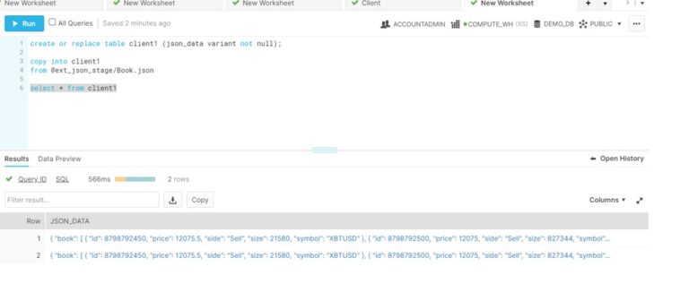 Snowflake : STRIP_OUTER_ARRAY in JSON: JSON File Format