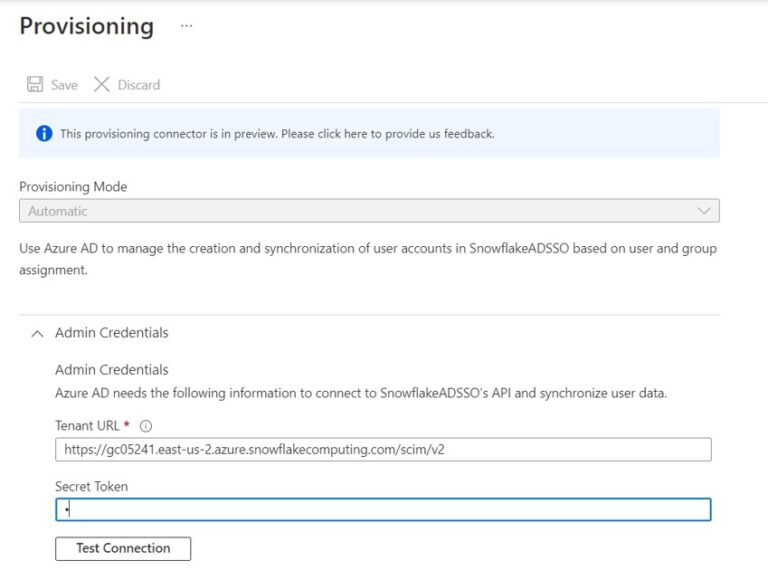 Snowflake Provisioning in AAD to synch Users Cloudyard