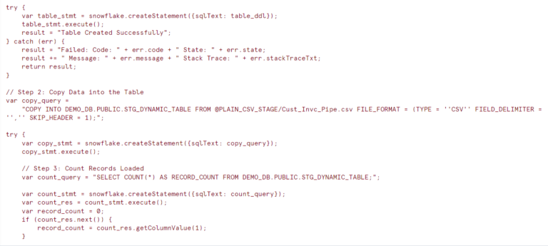 Dynamic Table Creation Using File Headers - Cloudyard