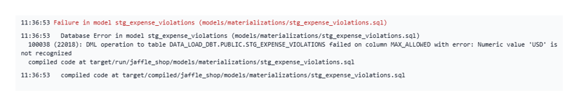 Column Reordering Error