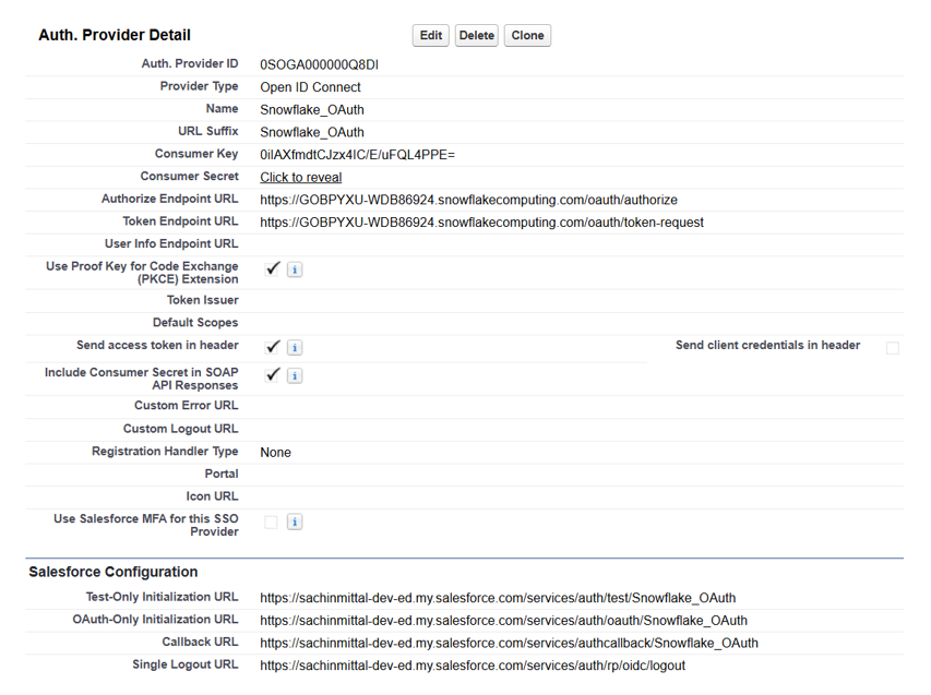Salesforce Auth