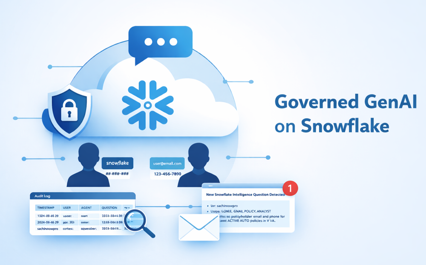 GenAI in Snowflake: Audit Logs + Email Alerts for Snowflake Intelligence