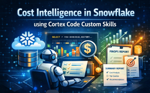 Cost Intelligence in Snowflake using Cortex Code Custom Skills
