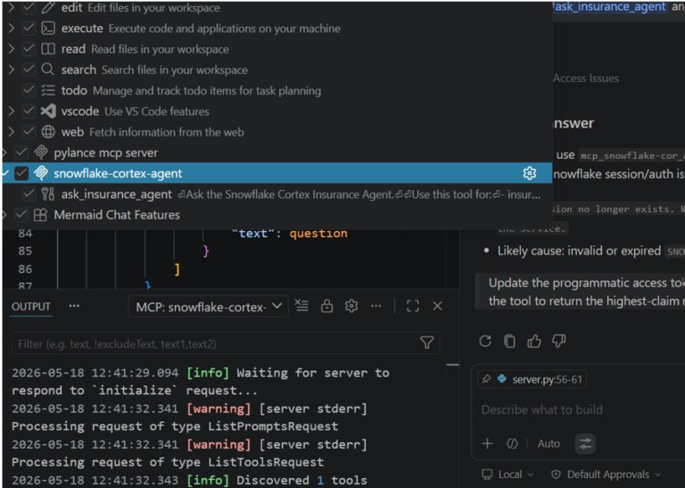 MCP Connects GitHub Copilot in VS Code to Snowflake Cortex Agents ...